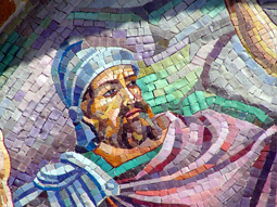 Roman Soldier mosaic