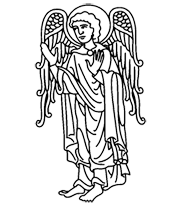 Mosaic pattern - Angel 1