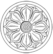 Mosaic Patterns - Lotus Symbol 2
