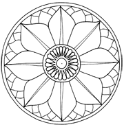 Mosaic Patterns - Lotus Symbol 3