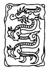 Mosaic Patterns - Chinese Dragon