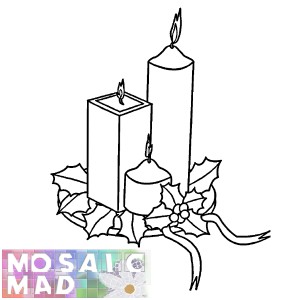 CHRISTMAS CANDLE 3 PATTERN