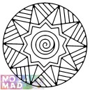 CHRISTMAS STAR MANDALA PATTERN