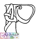 Celtic Alphabet - Letter P