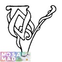 Celtic Alphabet - Letter V