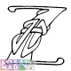 Celtic Alphabet - Letter Z