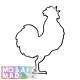 Birds: ROOSTER 3 Pattern