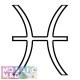 Zodiac PISCES SYMBOL Pattern