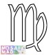 Zodiac VIRGO SYMBOL Pattern