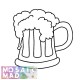 Food BEER MUG Pattern