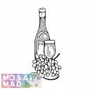 Food WINE & GRAPES Pattern