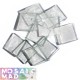 CLEAR GLASS TILES 23x23