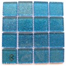 GLITTER TEAL 25 x 25