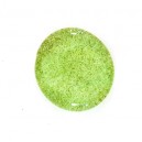 Glass Glitter Pebble (Large) - Green