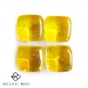 Square glass nuggets Yellow(4)‏