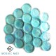 TURQUOISE ROUND Glass nuggets 130g