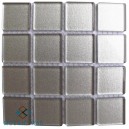 METALLIC LIGHT GREY 25x25