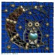 Mosaic Project: Glow in the Dark Moon Owl - Blue Heart