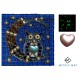 Glow in the Dark Moon Owl - Pink Heart