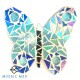 Mosaic Project: Butterfly (small)- Blue