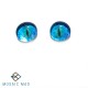 Decoupage Glass Pebbles - Eyes Blue