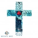 Mosaic Project: Cross with Rose Medium