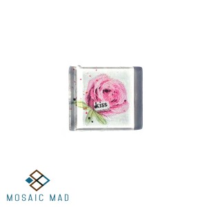 ROSE (Pink) with KISS Decoupage