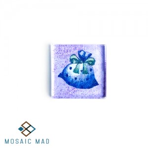 Lavender Sachet with dots Decoupage 