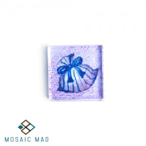 Lavender Sachet with Stripes Decoupage 