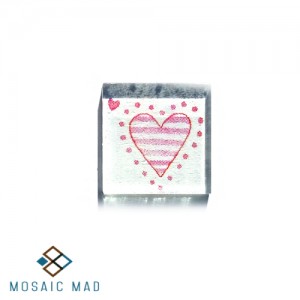 Heart with Strips Decoupage