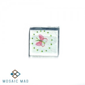 Butterfly (Pink) with Dots Decoupage 