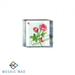 Roses with Scroll Decoupage