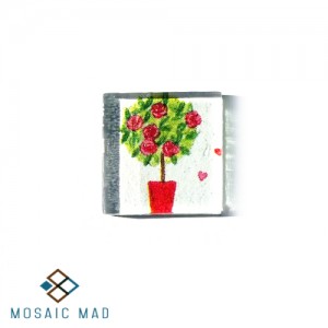 Rose Tree in Pot Decoupage