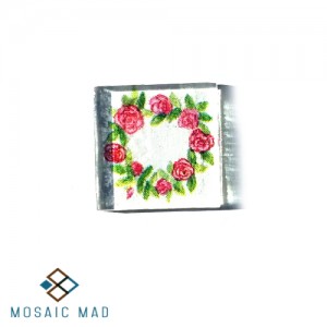 Pink Rose Wreath Decoupage 