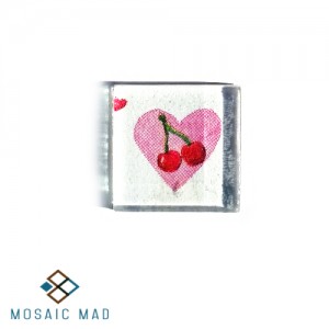 Heart with Cherries Decoupage