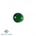 DARK GREEN Glass Glitter Pebble (Small)