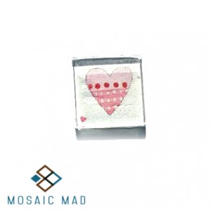 Heart with Checks and Dots Decoupage