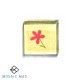 Decoupage Glass Tile - Bright Pink Daisy 