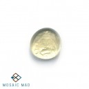 WHITE PEARL Glass Metallic Pebble (Small)