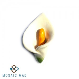 LILY - WHITE 3D Ceramic Glazed Insert 