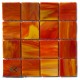 Tiffany Glass- Red/Orange/Yellow Mix 25x25