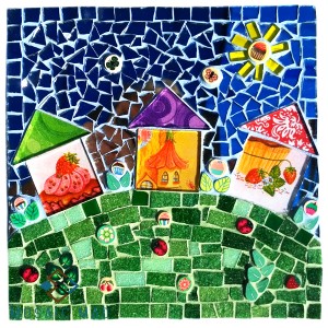 Millefiori Cupcake Village 20x20
