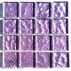Metallic TEXTURED LILAC 23X23mm Tile Size, Swatch 100x100mm