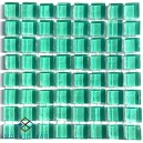 Crystal Glass MINT GREEN 10x10mm Tile Size, Swatch 100x100mm