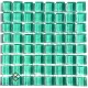 Crystal Glass MINT GREEN 10x10mm Tile Size, Swatch 100x100mm