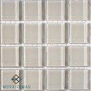 Crystal Glass IVORY 23x23mm Tile Size, Swatch 100x100mm