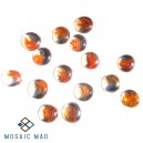 ORANGE SWIRL Glass Pebbles (Small) Packet 50g