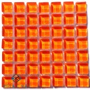 Crystal Glass TANGERINE 10x10mm Tile Size, Swatch 100x100mm