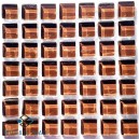 Crystal Glass CHOCOLATE 10x10mm Tile Size, Swatch 100x100mm