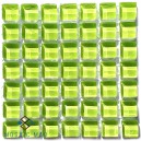 Crystal Glass LIME GREEN 10x10mm Tile Size, Swatch 100x100mm